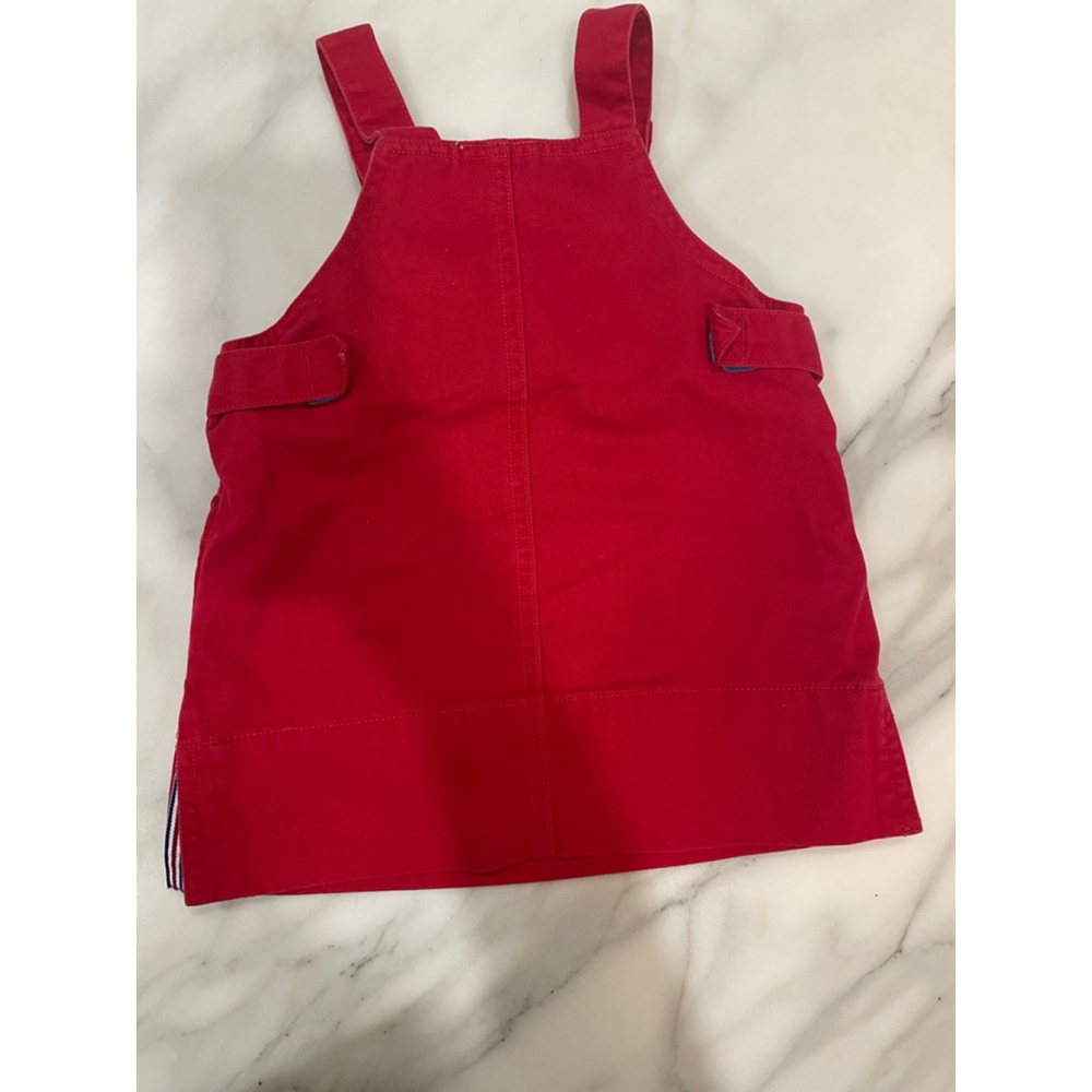Vintage Baby Disney Winnie the Pooh Piglet Jumper Overall Dress 6 12 mo Nautical - Picture 4 of 6
